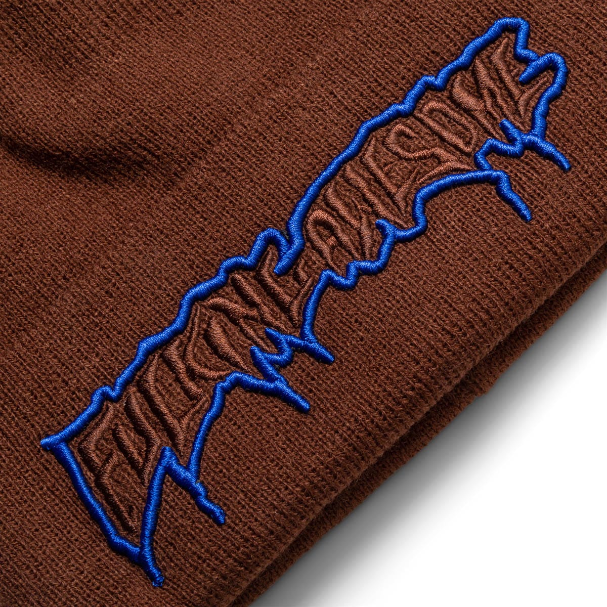 Fucking Awesome Headwear BROWN / O/S RUNNING LOGO CUFF BEANIE