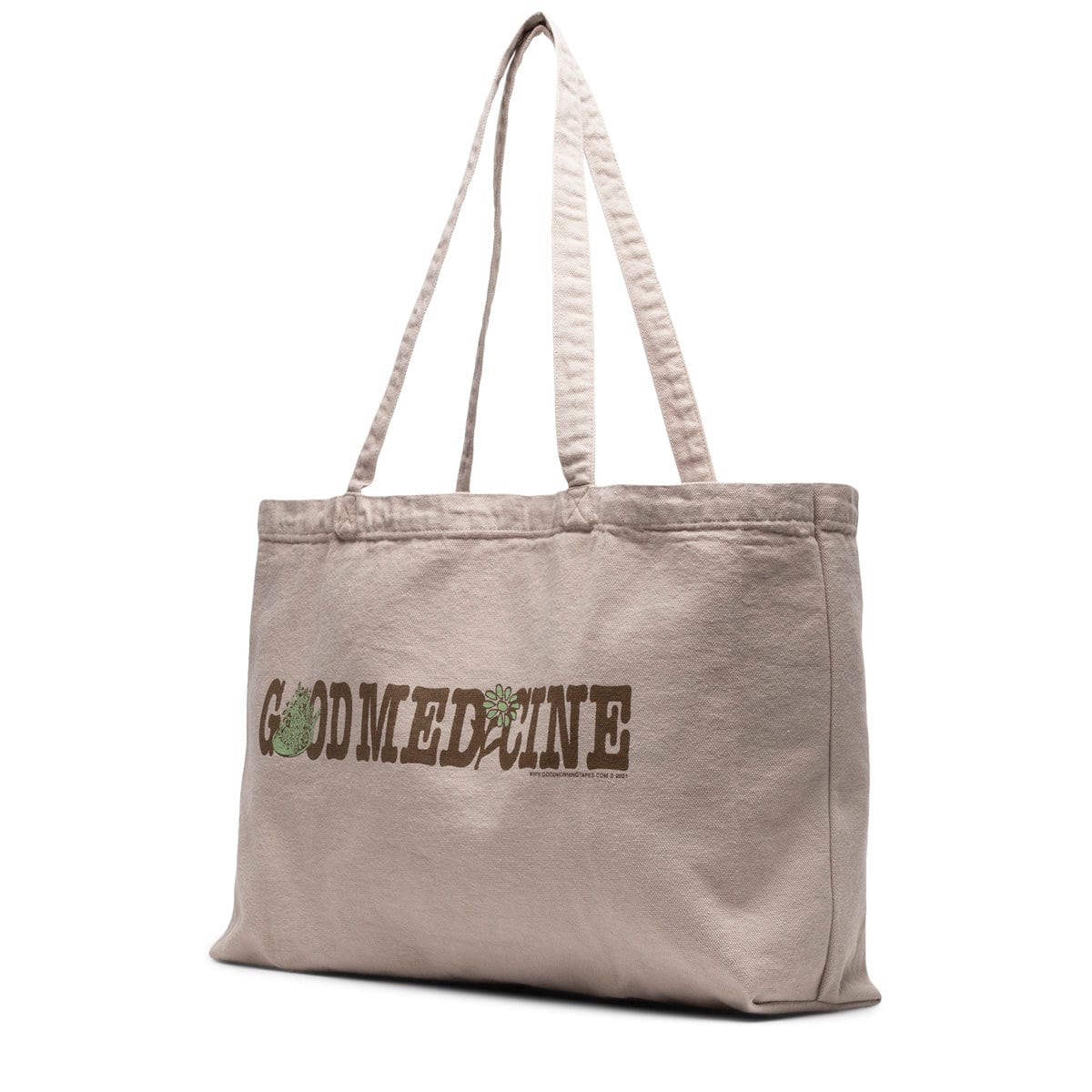 Good Morning Tapes Bags SAND / O/S GOOD MEDICINE CANVAS TOTE BAG