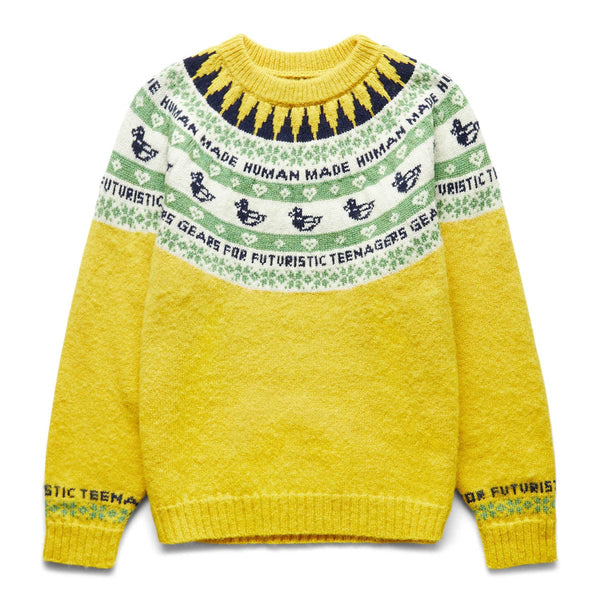 DUCK JACQUARD KNIT YELLOW | Bodega