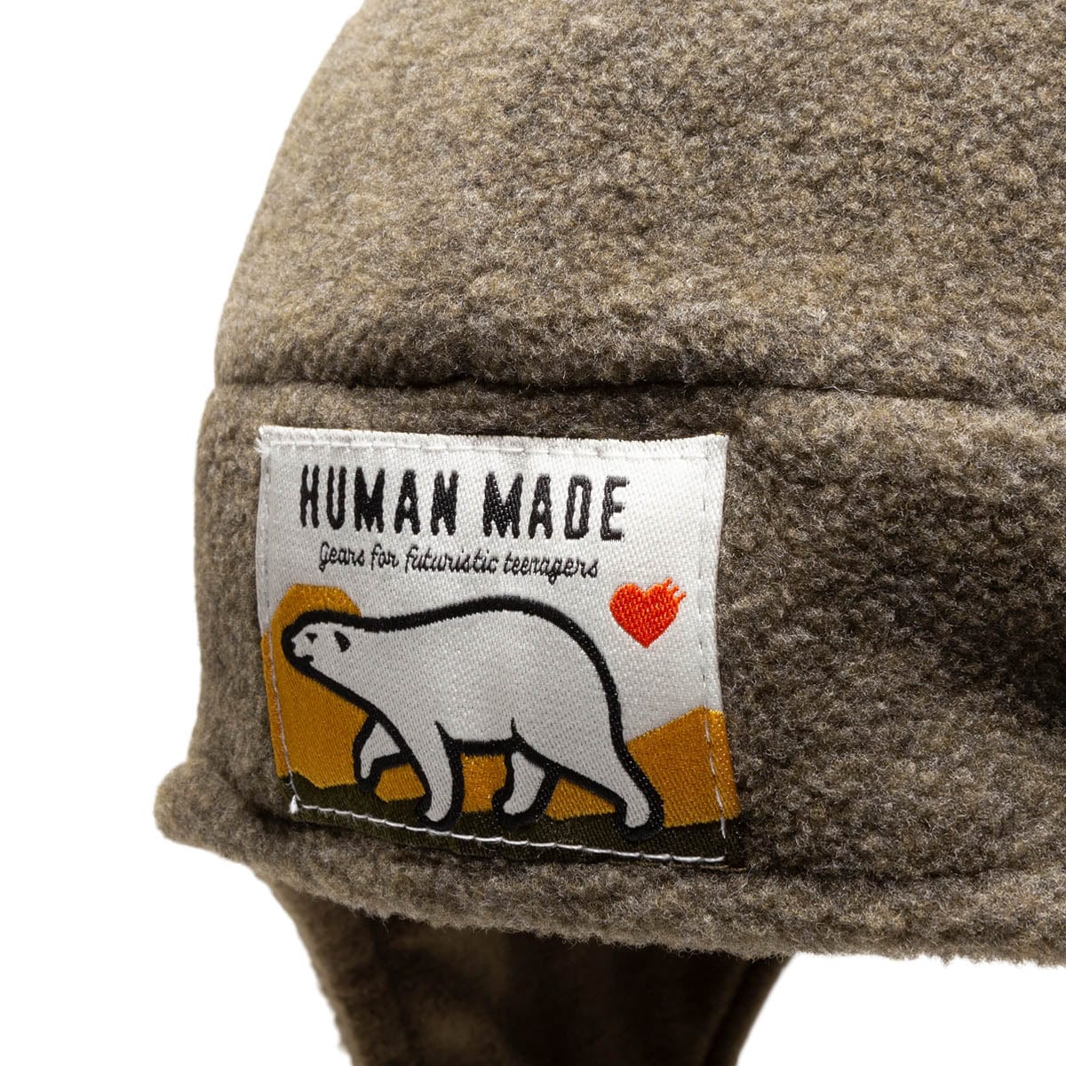 HUMAN MADE Headwear OLIVE DRAB / O/S FLEECE EARFLAP HAT