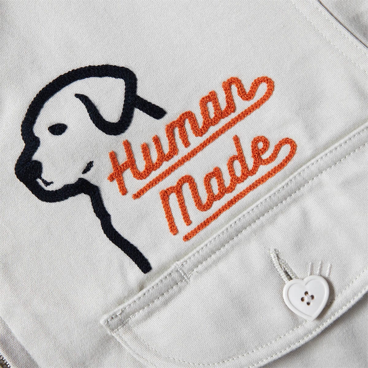 Shop HUMAN MADE 2022-23FW Unisex Street Style Collaboration Logo Jackets (HUMAN  MADE Zip-Up Work Jacket) by Hirokiki.k