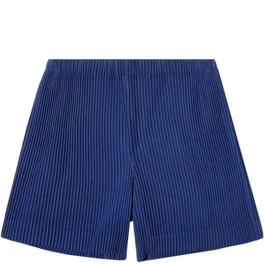 Homme Plissé Issey Miyake Bottoms BLUE/GRAY INDIGO / O/S HEATHER PLEATS SHORTS