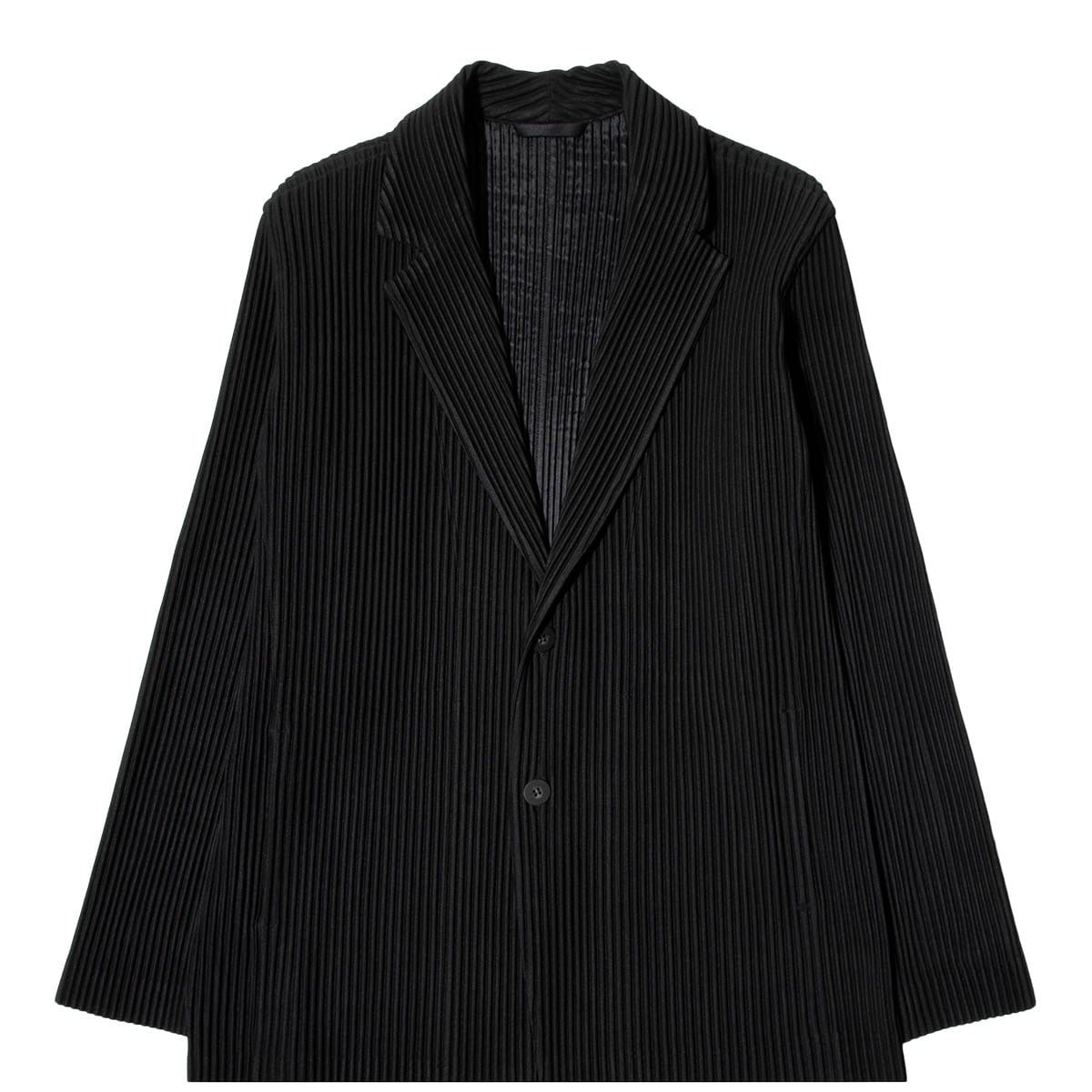 Homme Plissé Issey Miyake Outerwear PLEATED SINGLE BREASTED JACKET
