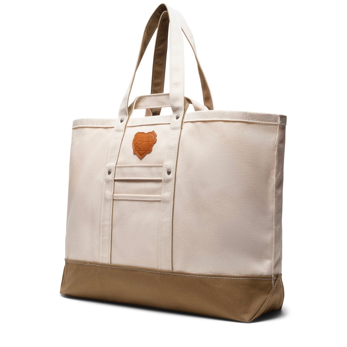 Human Made Bags BEIGE / O/S HEAVY CANVAS LARGE TOTE BAG