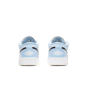 Nike Air Jordan 1 Low Ice Blue Black White UNC Shoes 554723-401