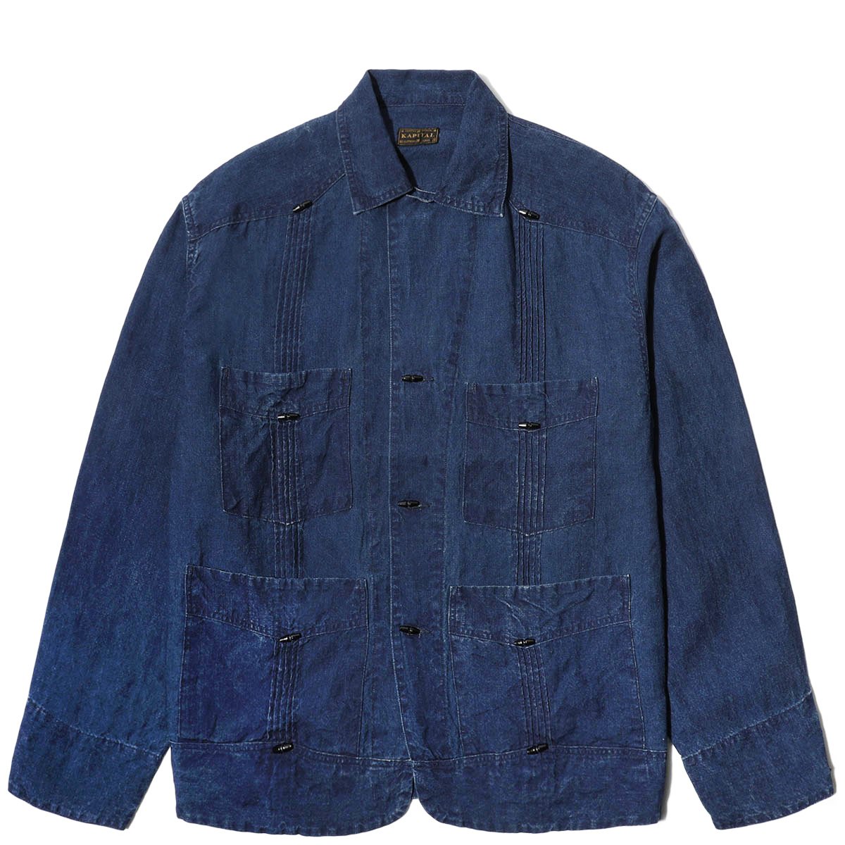 Kapital INDIGO LINEN CUBA COVERALL INDIGO