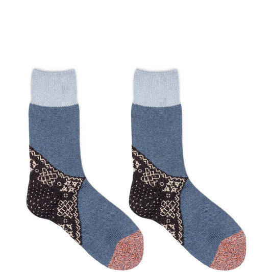 Kapital Socks BLACK / O/S 96 YARNS WOOL HEEL BANDANA SOCKS