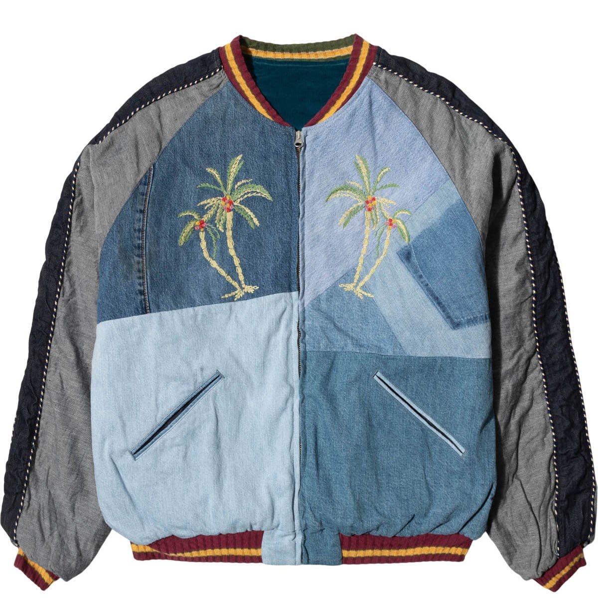 Kapital Outerwear DENIM RECONSTRUCT SOUVENIR JACKET