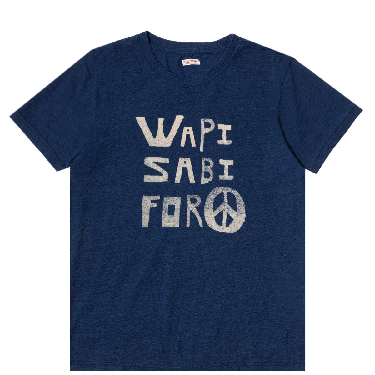 Kapital T-Shirts IDG JERSEY CREW T (WAPI SABI FOR PEACE)