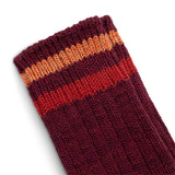 Kapital Socks BURGUNDY / O/S 60 YARNS GRANDRELLE IVY RAINBOW HAPPY HEEL-HOLD SOCKS