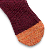 Kapital Socks BURGUNDY / O/S 60 YARNS GRANDRELLE IVY RAINBOW HAPPY HEEL-HOLD SOCKS