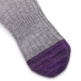 Kapital Socks GRAY / O/S 60 YARNS GRANDRELLE IVY RAINBOW HAPPY HEEL-HOLD SOCKS