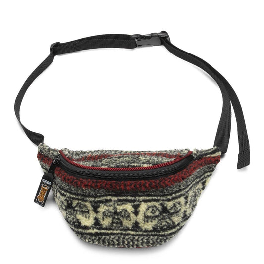 Kapital Bags & Accessories BLACK / O/S / K1911XB569 BIRDS-EYE BOA FLEECE FANNY PACK (L)