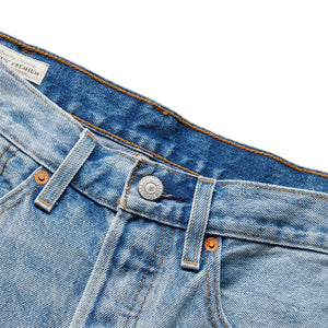 Patch Spliced Straight Jeans