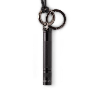 LEMAIRE Black Maglite Leather Necklace Lemaire