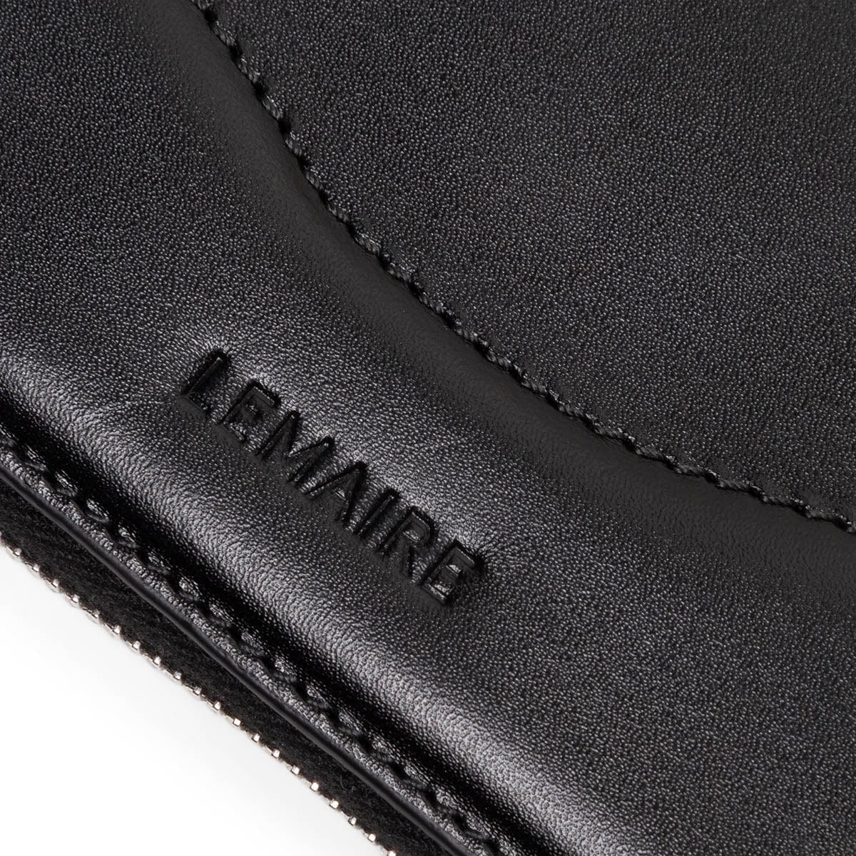 Lemaire Wallets & Cases BLACK / O/S RANSEL SQUARE ZIP WALLET