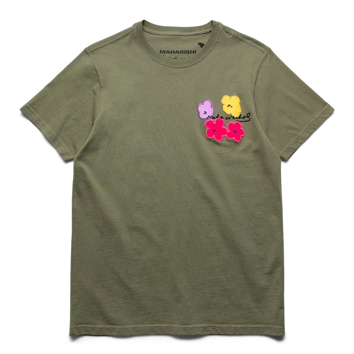 WARHOL FLOWERS T-SHIRT Olive | Bodega