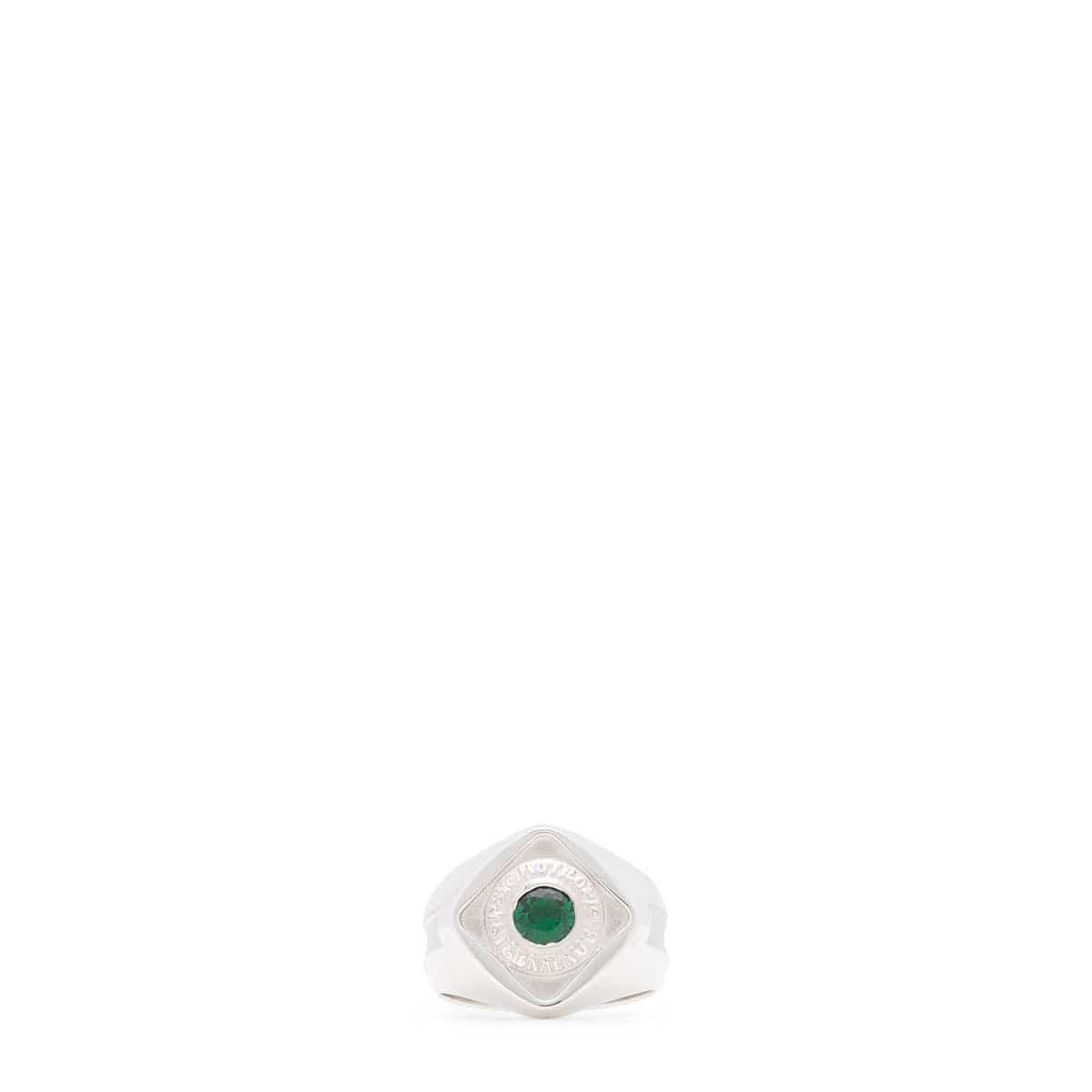 PSYCHOTROPIC CLASS RING SILVER 925/EMERALD | Bodega