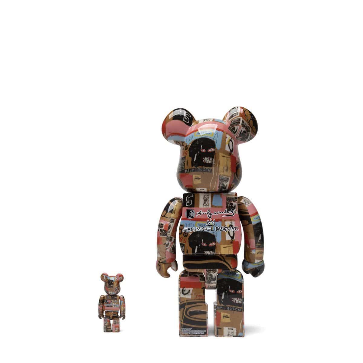 Medicom Toy Odds & Ends MULTI / O/S / 4530956594941 BE@RBRICK ANDY WARHOL X JEAN-MICHEL BASQUIAT #2 100 & 400% SET