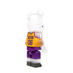 Load image into Gallery viewer, MEDICOM TOY Odds &amp; Ends PURPLE/YELLOW / O/S X BODEGA WORLDWIDE RESPECT LA BE@RBRICK 1000%
