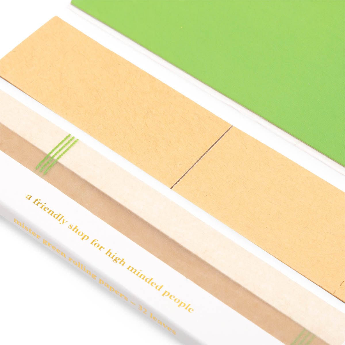 Mister Green Odds & Ends WHITE/GOLD EMBOSSING / O/S ROLLING PAPERS
