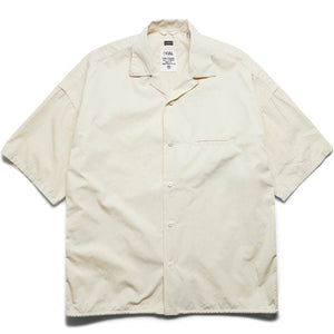 OPEN COLLAR WIND H/S SHIRT Ecru | Bodega