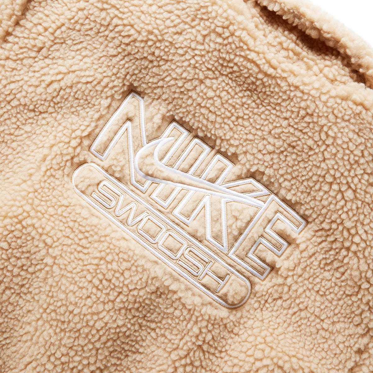 Nike Women's Sportswear Swoosh Sherpa Jacket Brown