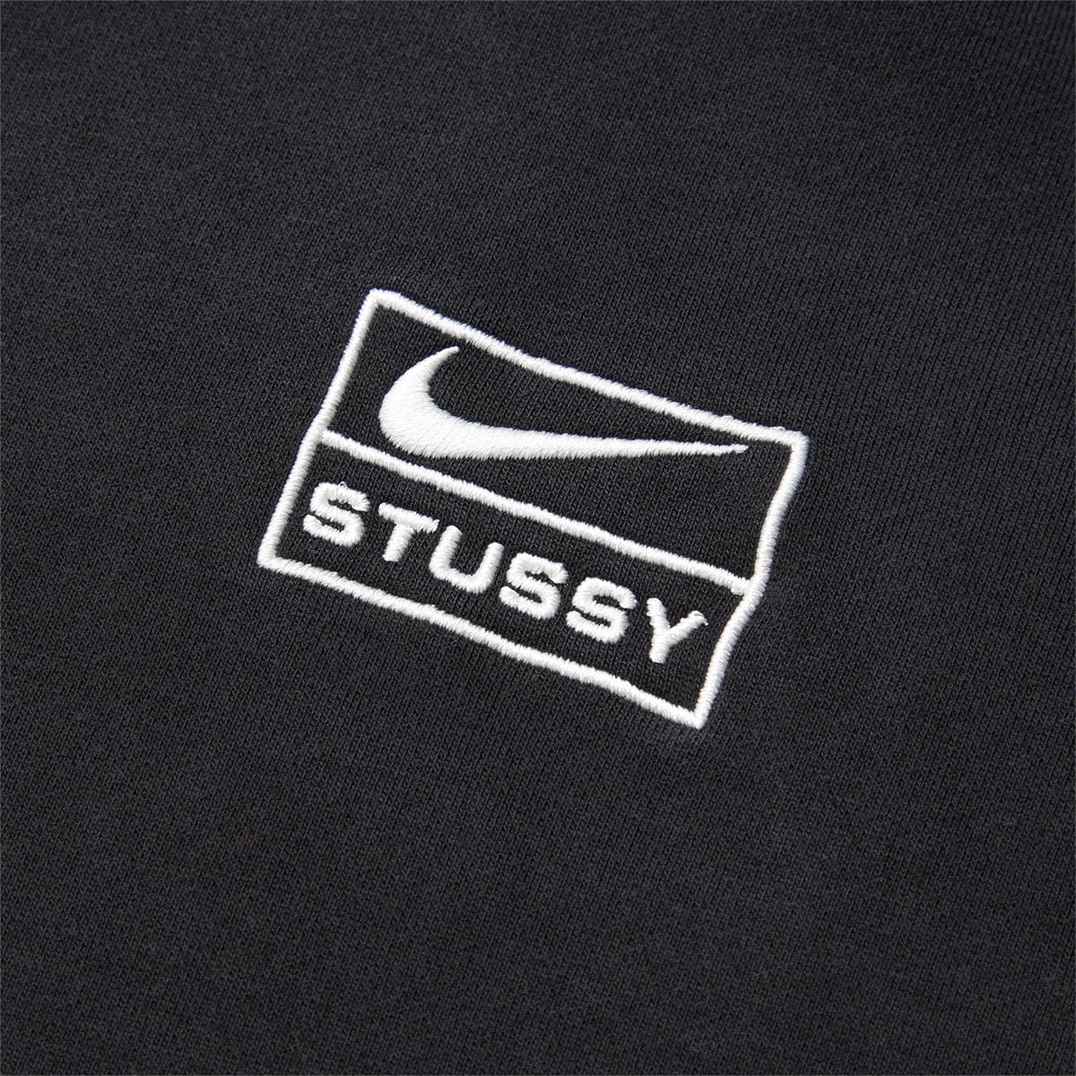 Nike Hoodies & Sweatshirts X STUSSY STONEWASHED BLACK HOODED SWEATSHIRT