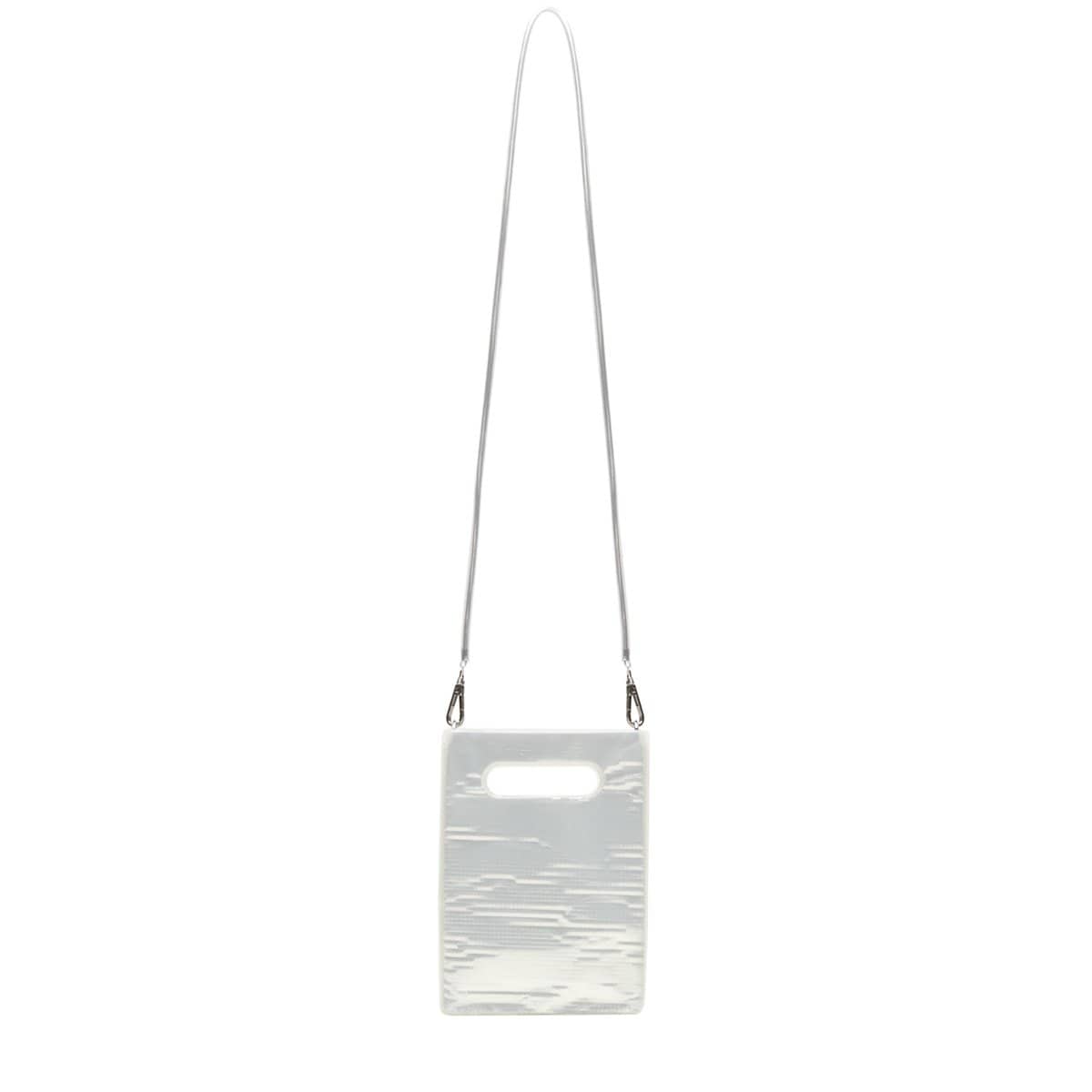 nana-nana Bags & Accessories MILKY WHITE X SILVER / O/S SILVER SHEET PVC A5