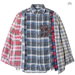 7 CUTS FLANNEL SHIRT FW21 (LARGE/MULTIPLE STYLES) – Bodega