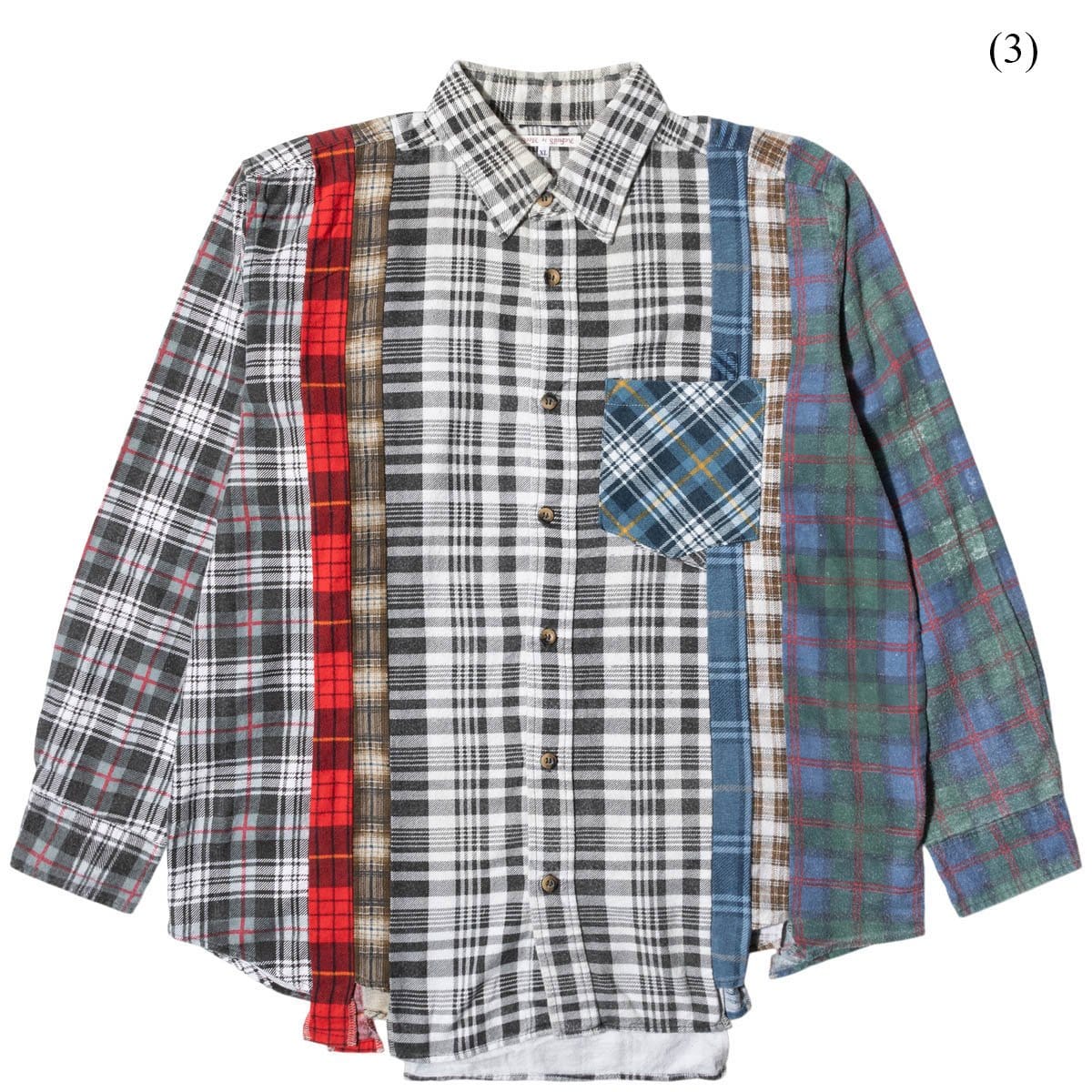 Needles Shirts 7 CUTS FLANNEL SHIRT FW21 (XLARGE/MULTIPLE STYLES)