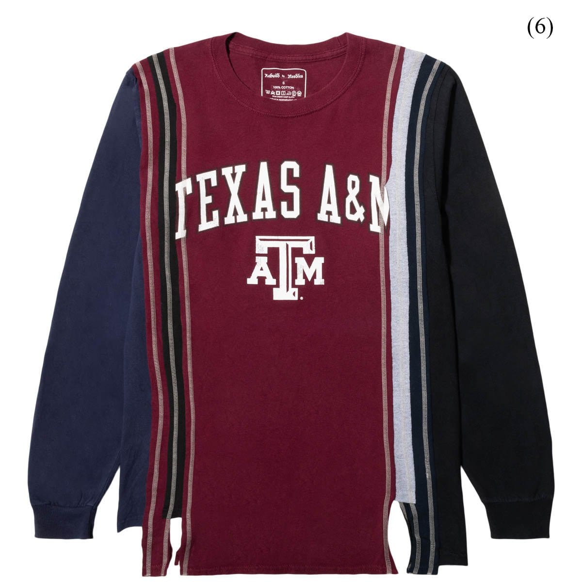 Needles T-Shirts ASST / S (6) 7 CUTS L/S TEE - COLLEGE FW21 (SMALL/MULTIPLE SIZES)