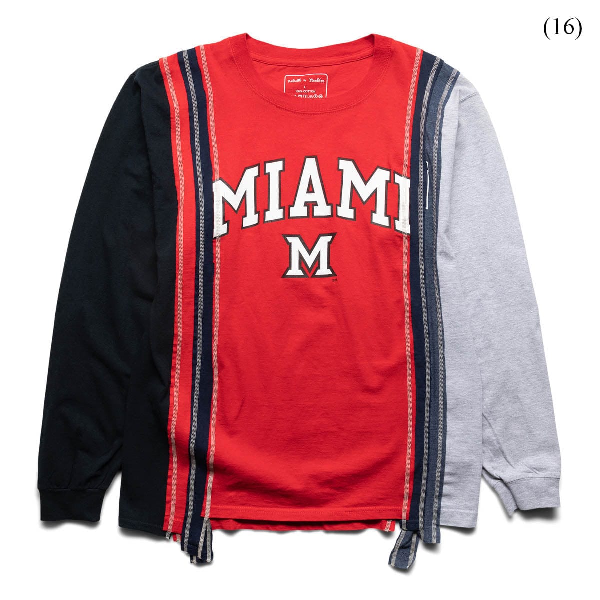 Needles 7 CUTS L/S TEE - Miami University COLLEGE SS22 (LARGE/MULTIPLE STYLES)