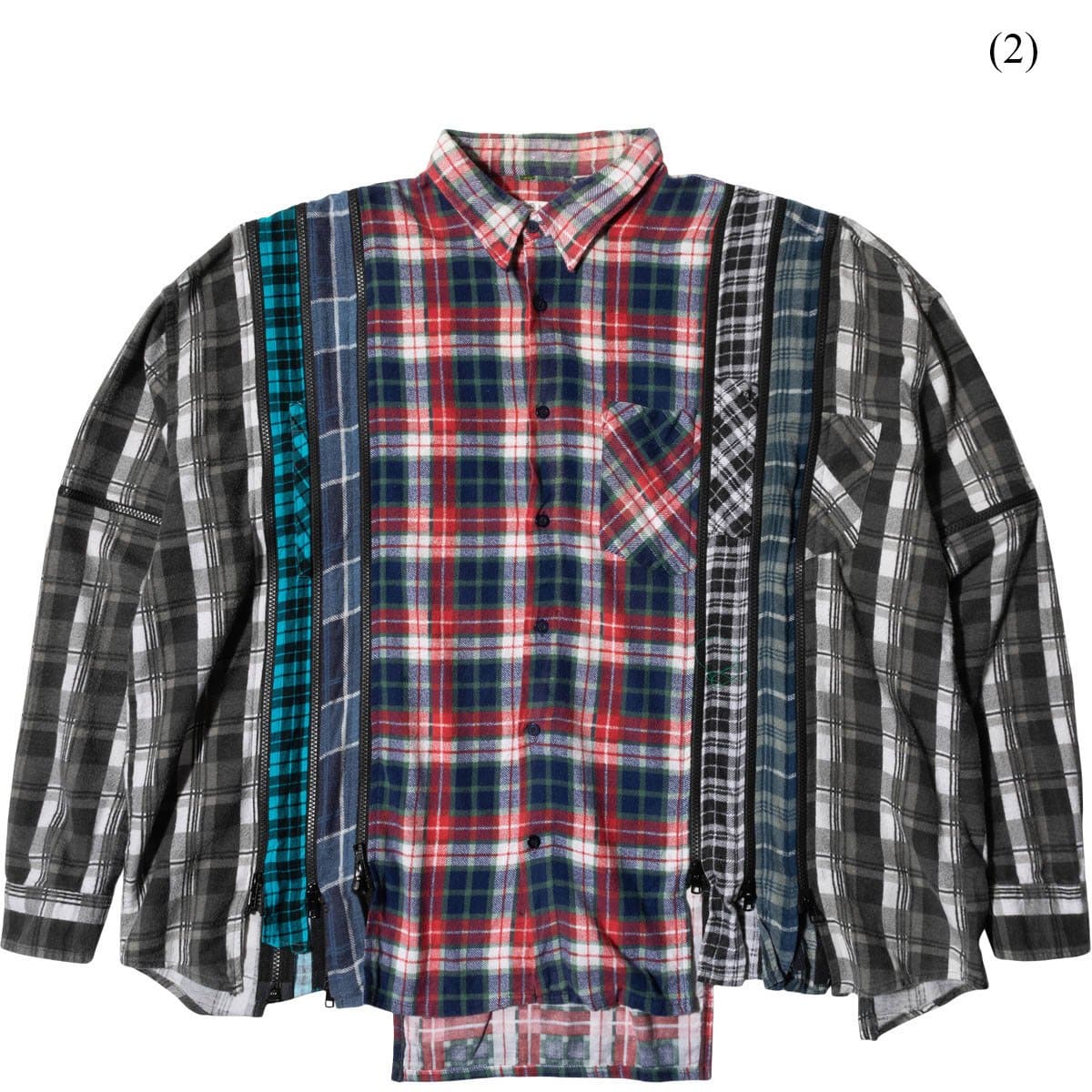 Needles 7 CUTS ZIPPED WIDE FLANNEL SHIRT FW21 (MULTIPLE OPTIONS)