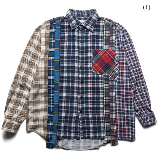 Needles Shirts ASSORTED / L (1) FLANNEL SHIRT - 7 CUTS SHIRT (LARGE/MULTIPLE STYLES)