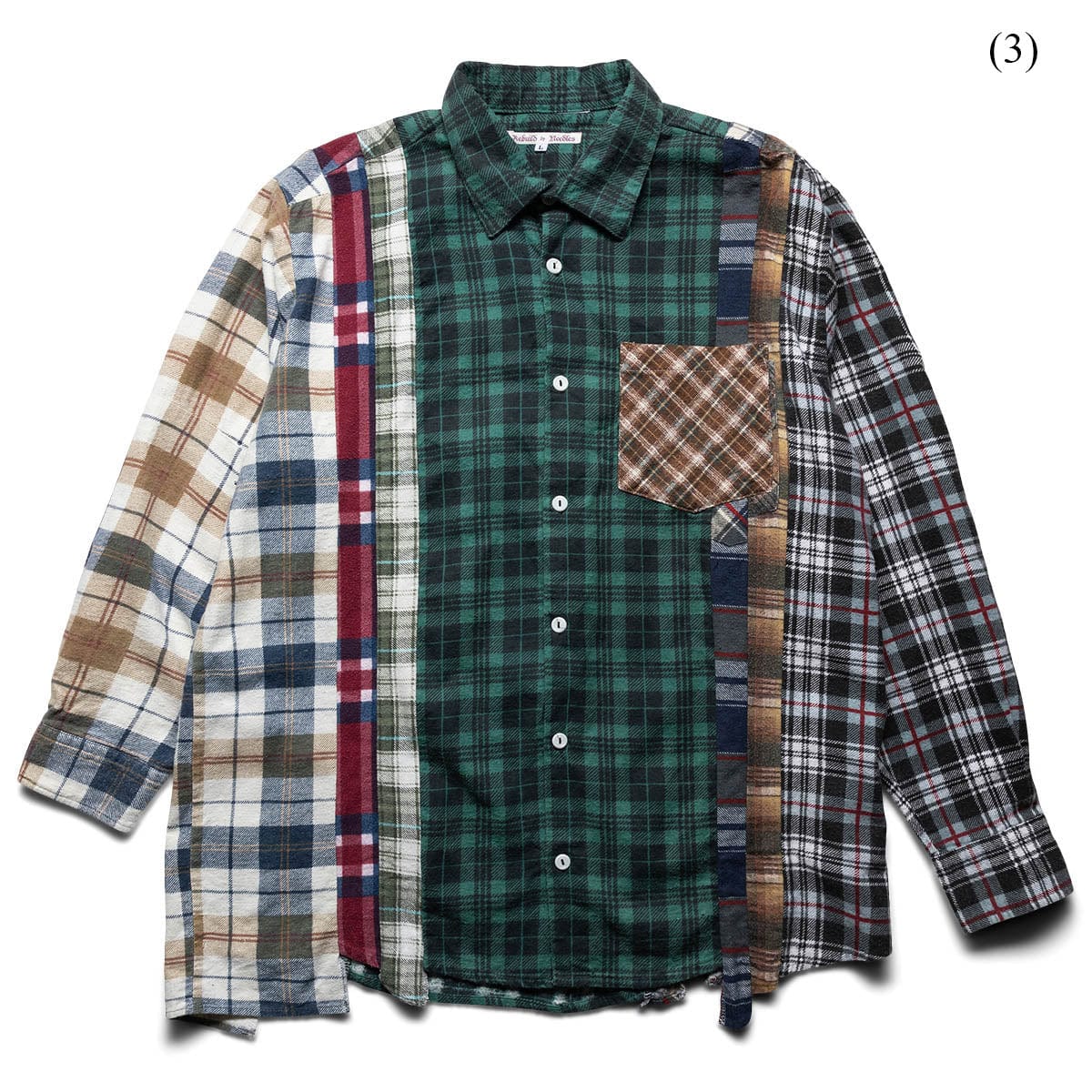 Needles Shirts ASSORTED / L (3) FLANNEL SHIRT - 7 CUTS SHIRT (LARGE/MULTIPLE STYLES)