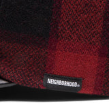 Neighborhood Headwear RED / O/S BUFFALO CHECK DAD CAP