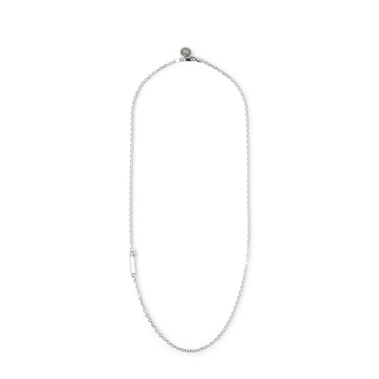 Neighborhood Jewelry SILVER / O/S SILVER SAFETY PIN NECKLACE
