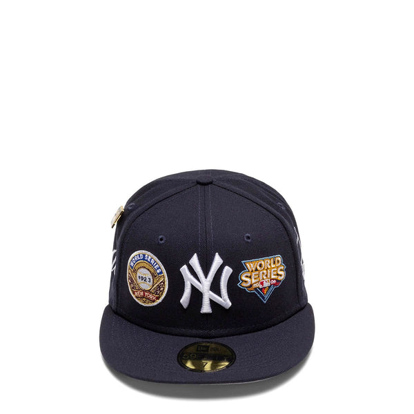 New Era Mens MLB New York Yankees Historic Champs 59Fifty Fitted Hat  60288298 Navy, Grey Undervisor