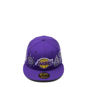 Los Angeles Lakers PAISLEY ELEMENTS Black Fitted Hat