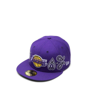 Los Angeles Lakers PAISLEY ELEMENTS Black Fitted Hat