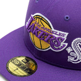 New Era Headwear LAKERS PATCHWORK UNDERVISOR 59FIFTY