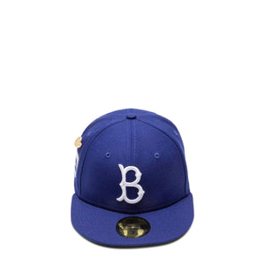 New Era x MLB Off White Brooklyn Dodgers Pinstripe 59fifty Fitted Hat Cap  Sz 8