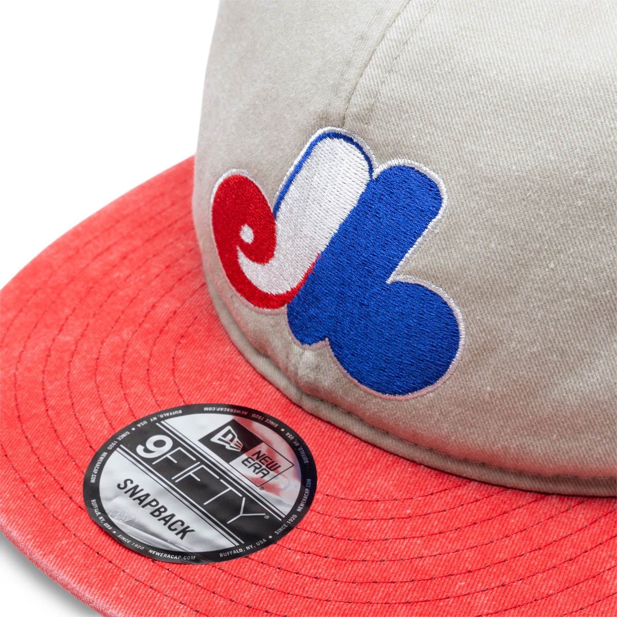 Eric Emanuel Montreal Expos Beige, Blue And Red Trucker Cap - GBNY