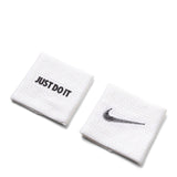 Nike Odds & Ends WHITE/BLACK [101] / O/S NIKE MENS WRISTBANDS 2 PACK TERRY