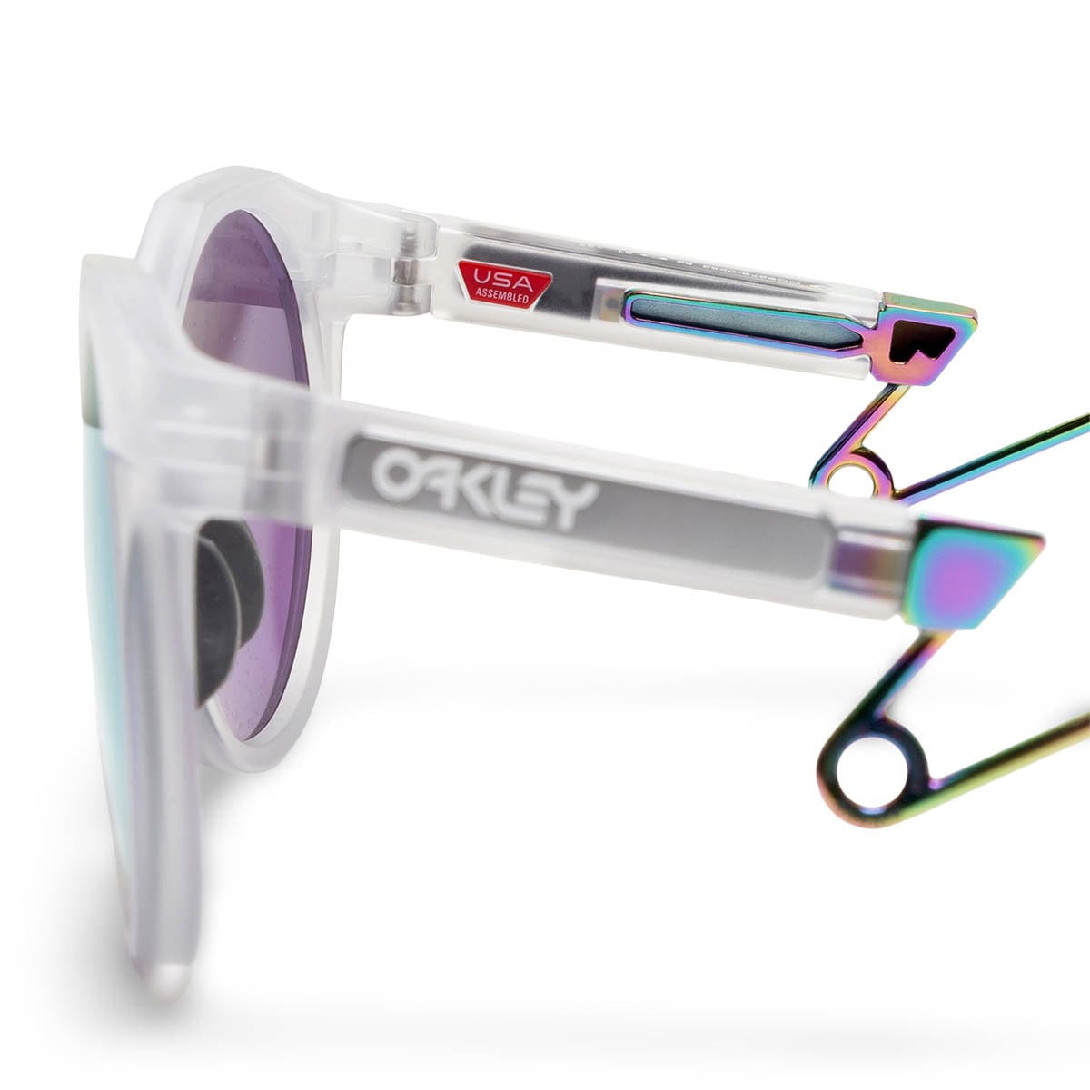 Oakley Eyewear CLEAR W/ PRIZM VIOLET / O/S HSTN METAL SUNGLASSES