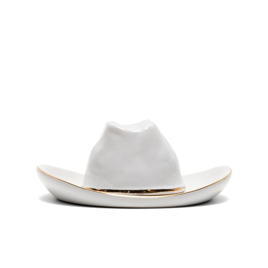 One Of These Days Odds & Ends WHITE / O/S CERAMIC COWBOY HAT