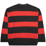 Load image into Gallery viewer, Our Legacy Knitwear RED/BROWN STRIPE MOTH / L POPOVER DROP KNIT
