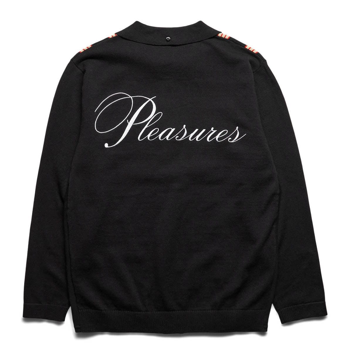 X PLAYBOY CLUB WOVEN CARDIGAN SWEATER Black Bodega