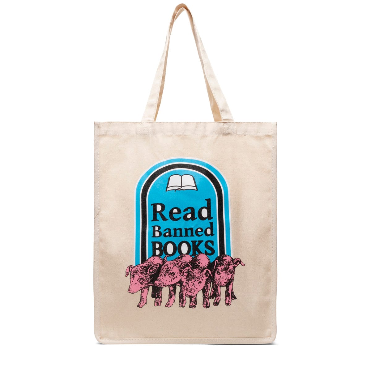 Pleasures Bags & Accessories NATURAL / O/S BANNED BOOKS TOTE